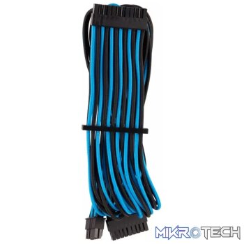 Corsair Premium Individually Sleeved ATX 24-Pin Cable Type 4 Gen 4  Blue/Black